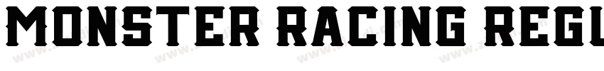 Monster Racing Regul字体转换